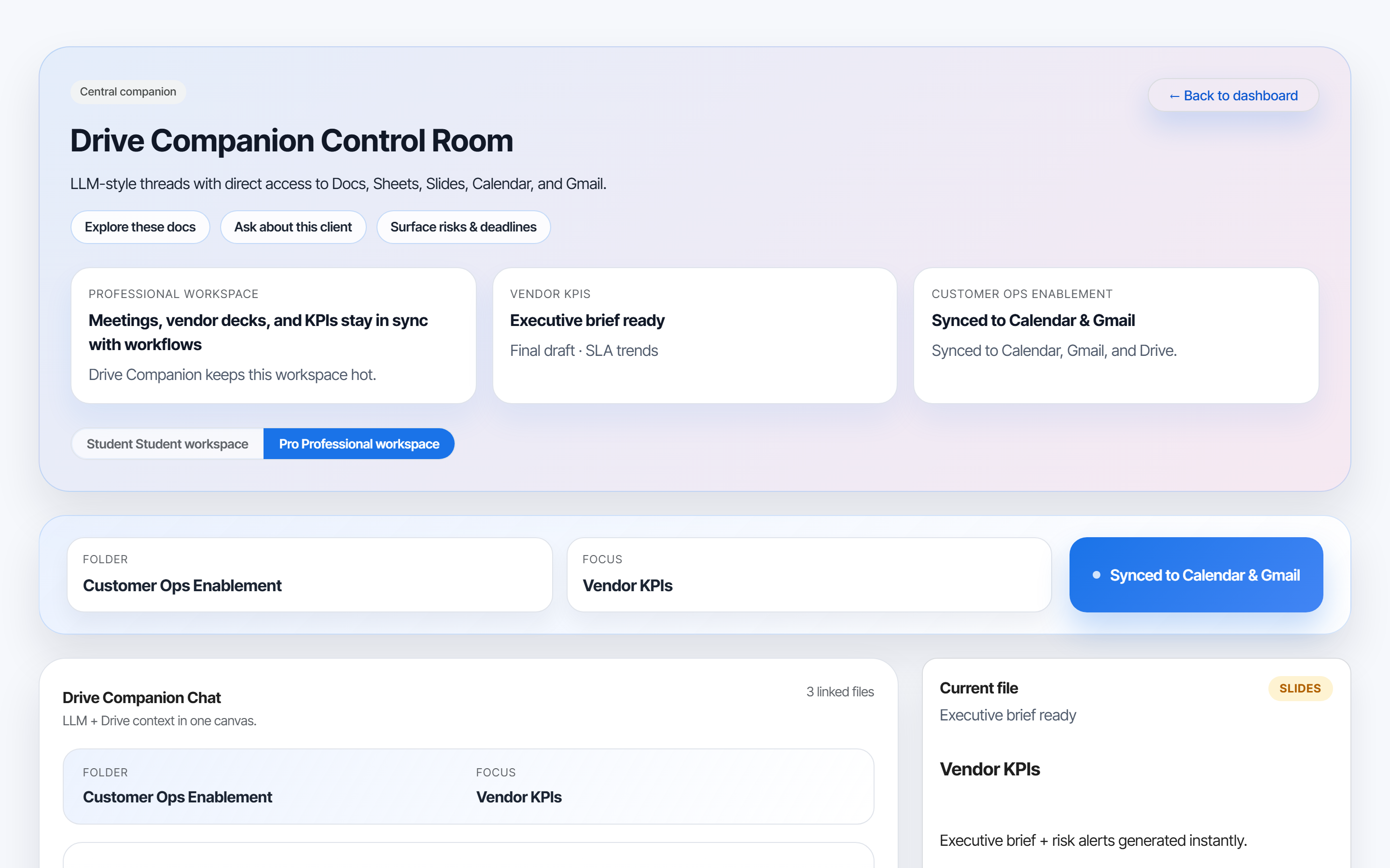 Executive Briefs — screenshot