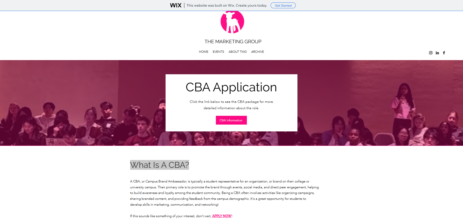 CBA Applications — before