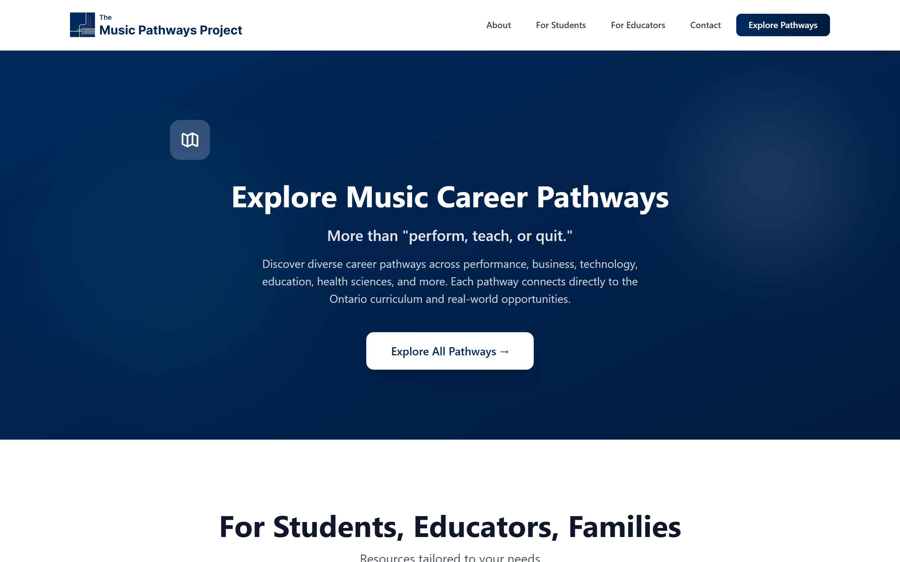 Pathways explorer entry point — screenshot